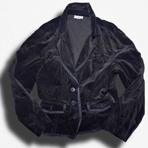 Ann Taylor Loft Black Velvet Blazer - Size 2 / 4